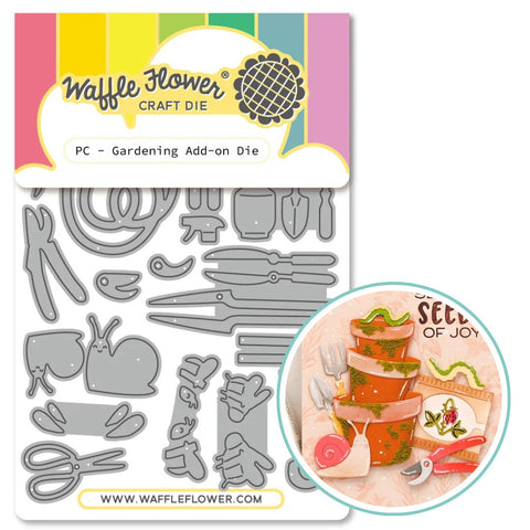 WAFFLE FLOWER: Die | Postage Collage Gardening Add Ons
