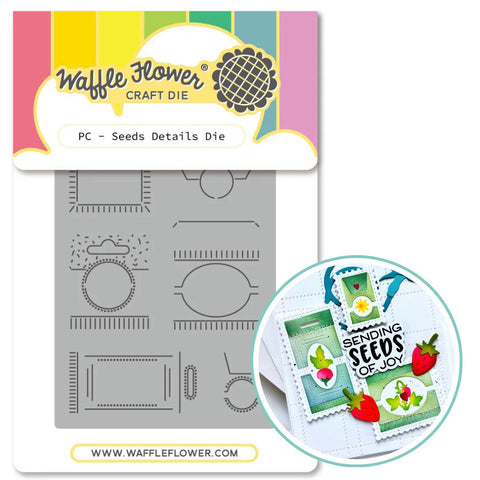 WAFFLE FLOWER: Die | Postage Collage Seeds Details