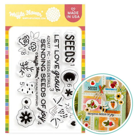 WAFFLE FLOWER: Stamp | Postage Collage Seeds Details