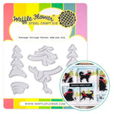 WAFFLE FLOWER: Postage Collage Winter Add-ons | Die