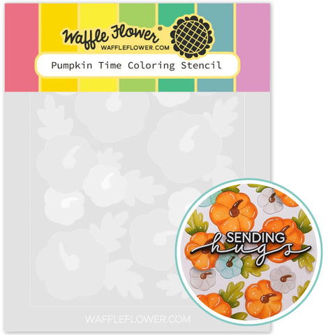 WAFFLE FLOWER: Pumpkin Time | Coloring Stencil