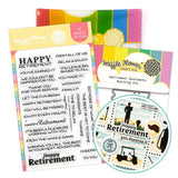 WAFFLE FLOWER: Stamp & Die Combo | Retirement Sentiments
