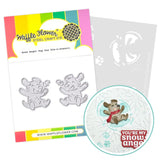 WAFFLE FLOWER: Snow Angel Pup | Stencil & Die