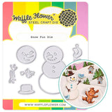 WAFFLE FLOWER:  Snow Fun | Die
