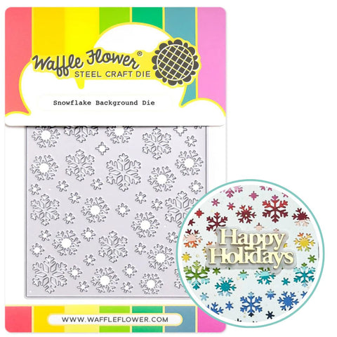 WAFFLE FLOWER:  Snowflake Background | Die