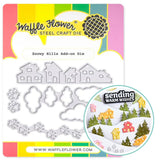 WAFFLE FLOWER:  Snowy Hills Add-on | Die