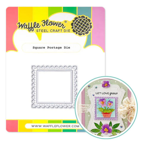 WAFFLE FLOWER: Die | Square Postage Die
