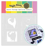 WAFFLE FLOWER: Stencil | Square Postage Spellcial