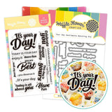 WAFFLE FLOWER: Stamp & Die Combo | Your Day Sentiments