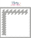 PRETTY PINK POSH: Wave Edges | Stencil