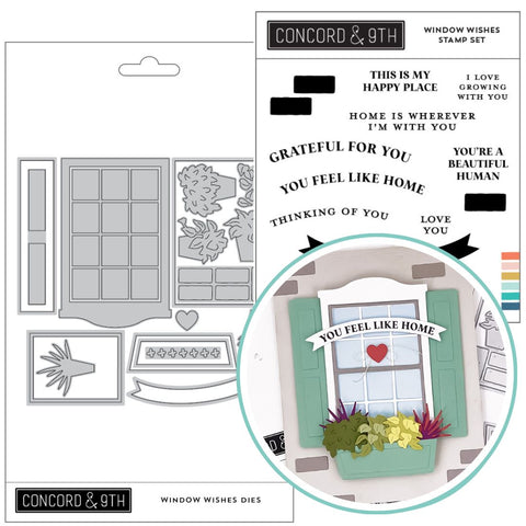 CONCORD & 9 th :  Window Wishes | Stamp & Die Bundle