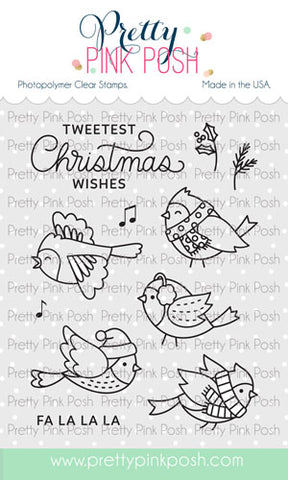 PRETTY PINK POSH:  Winter Birds | Stamp