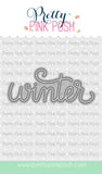 PRETTY PINK POSH: Winter Script | Die