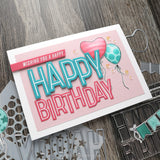 CONCORD & 9 th :  Banner and Balloons | Stamp, Stencil & Die Bundle