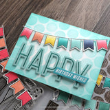 CONCORD & 9 th :  Banner and Balloons | Stamp, Stencil & Die Bundle