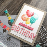 CONCORD & 9 th :  Banner and Balloons | Stamp, Stencil & Die Bundle