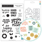 CONCORD & 9 th : Friendly Phrases | Stamp & Die Bundle
