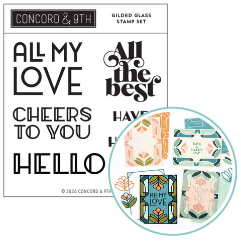 CONCORD & 9 th : Stamp | Gilded Glass