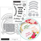 CONCORD & 9 th : Bundle Stamp, Embossing Folder & Die | Icing On The Cake