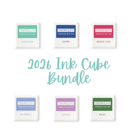 CONCORD & 9TH: Premium Dye Ink Cubes | 2026 Color Collection | Bundle