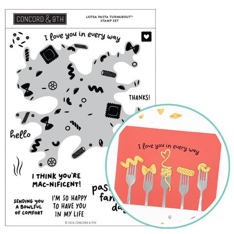 CONCORD & 9 th : Turnabout Stamp | Lotsa Pasta