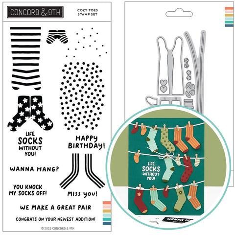 CONCORD & 9 th : Cozy Toes | Stamp & Die Bundle