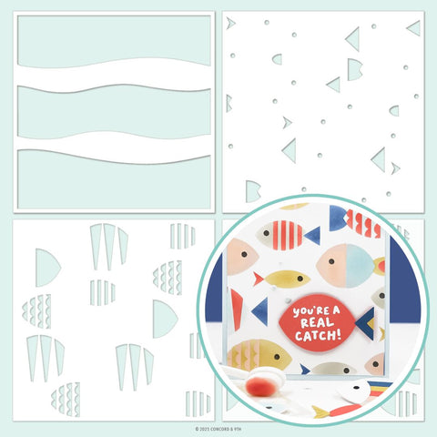 CONCORD & 9TH : Fish Friends | Stencil Pack