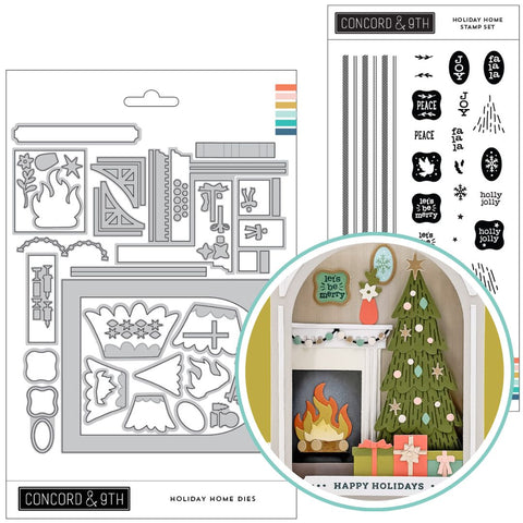 CONCORD & 9 th : Bundle Stamp & Die | Holiday Home