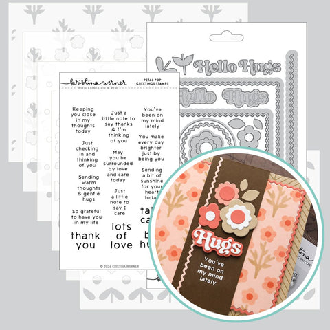 Kristina Werner | C9 : Stamp, Stencil & Die Bundle | Petal Pops