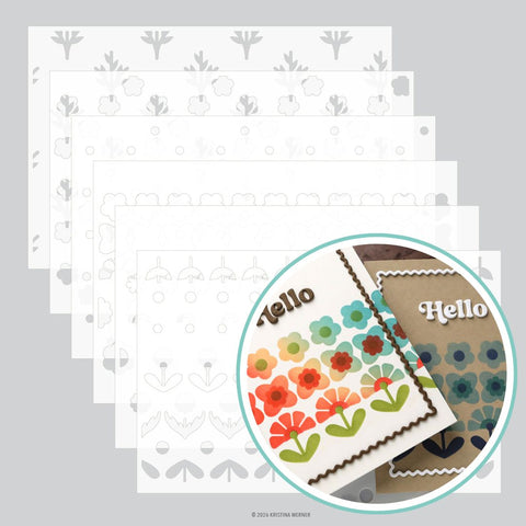 Kristina Werner | C9 : Stencil | Petal Pops