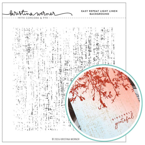 Kristina Werner | C9 : Stamp | Easy Repeat Light Linen Background