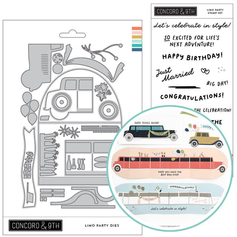 CONCORD & 9 th : Limo Party | Stamp & Die Bundle