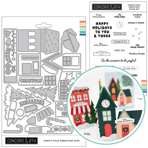 CONCORD & 9 th : Bundle Stamp & Die | North Pole Greetings