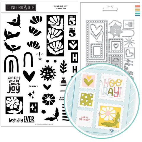 CONCORD & 9 th : Sending Joy | Stamp & Die Bundle