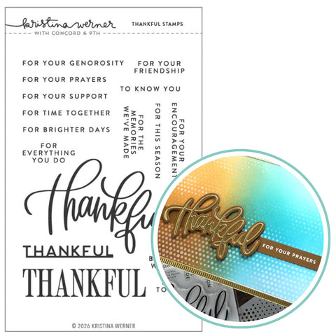 Kristina Werner | C9 : Stamp | Thankful
