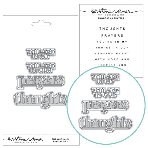 Kristina Werner | C9 : Thoughts and Prayers | Stamp & Die Bundle