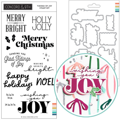 CONCORD & 9 th : Bundle Stamp & Die | Tidings Of Joy