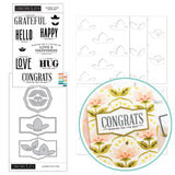 CONCORD & 9 th : Bundle Stamp, Stencil & Die | Layered Lotus