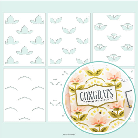 CONCORD & 9TH : Stencil Pack | Layered Lotus