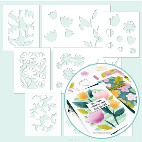 CONCORD & 9TH : Stencil Pack | Petal Portraits