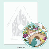 CONCORD & 9 th :  Birdhouse Blossoms | Embossing Folder