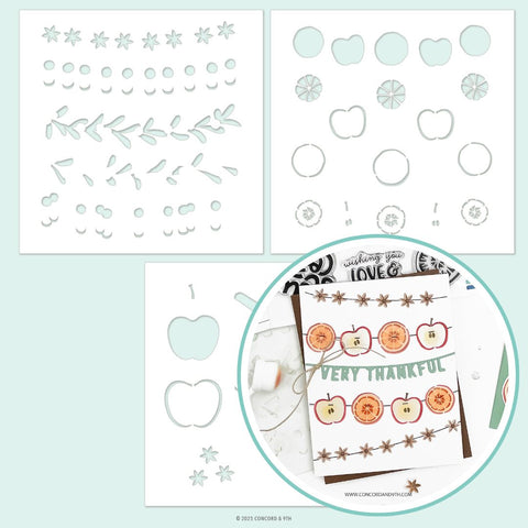 CONCORD & 9TH : Citrus & Spice | Stencil Pack