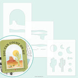 CONCORD & 9 th : Desertscape | Stencil Pack