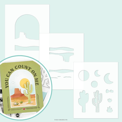 CONCORD & 9 th : Desertscape | Stencil Pack