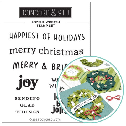 CONCORD & 9 th : Joyful Wreath | Stamp