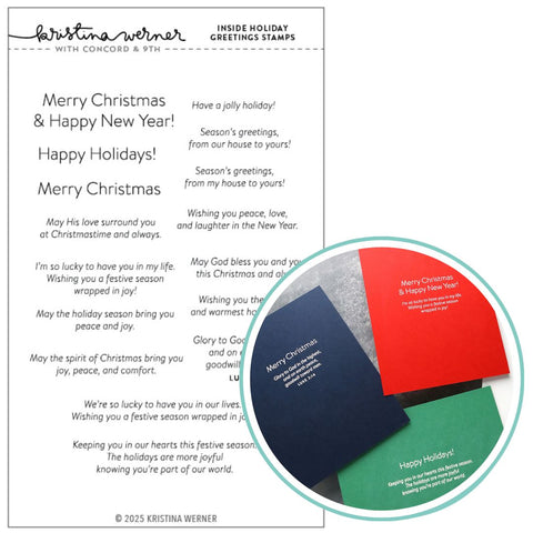 Kristina Werner | C9 : Inside Holiday Greetings | Stamp