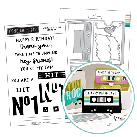 CONCORD & 9 th :  Mix Tape Rewind | Stamp & Die Bundle