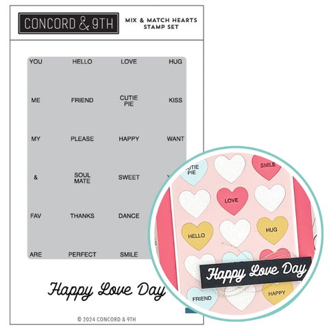 CONCORD & 9 th : Mix and Match Hearts | Stamp