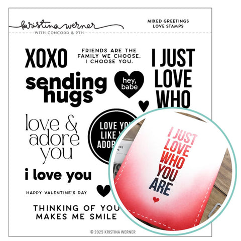 CONCORD & 9 th : Mixed Greetings Love | Stamp