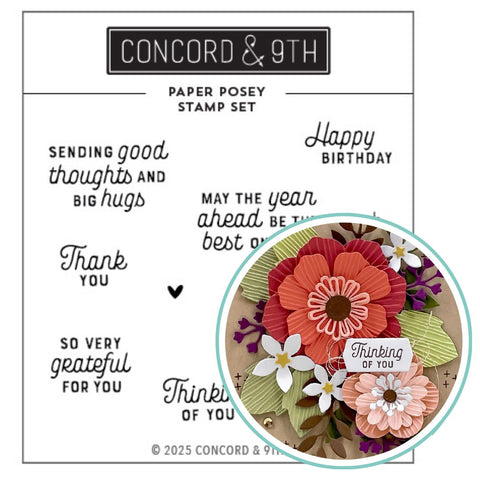 CONCORD & 9 th : Paper Posy | Stamp
